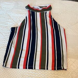 a'gaci Multicolor Striped Tank Top